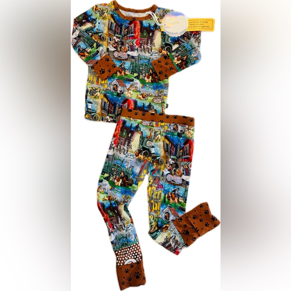 Sugar Swan Dog Pajama Set